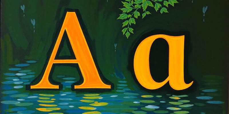 Understanding the Letter A