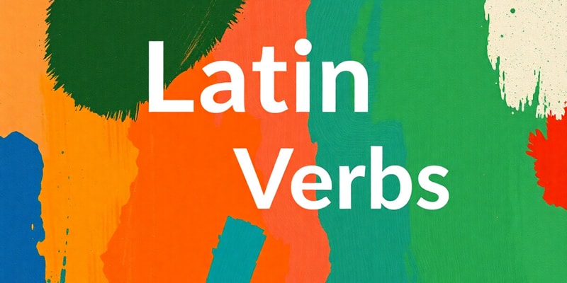 Latin Vocabulary and Verbs