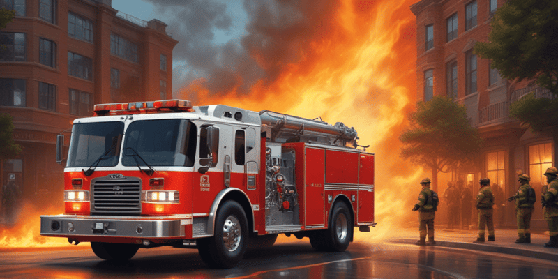 Fire Suppression (First Due Truck) Operations Quiz