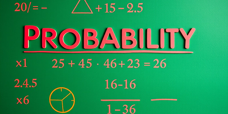 Math Test 4: Probability Quiz