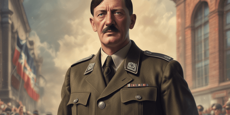 Hitler's Rise to Power and Western Powers' Appeasement