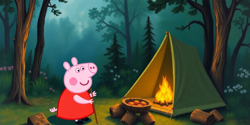 Acampar con Peppa Pig