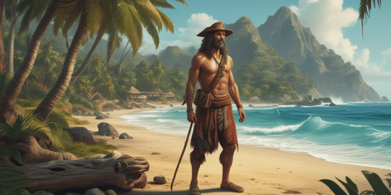 Robinson Crusoe Chapter 5: Struggle for Survival