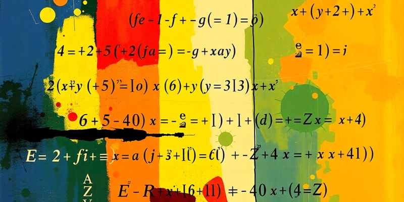 Mathematical Equations and Operations