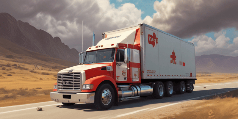 First Aid for Professional Truck Drivers