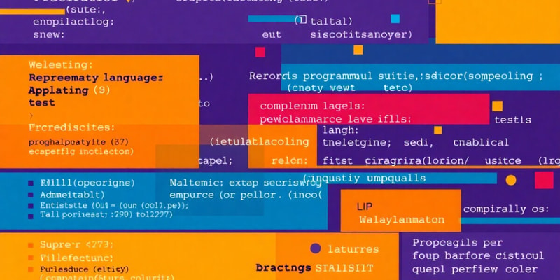 Programming Languages Quiz