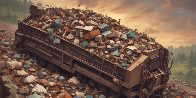 Solid Waste Disposal Methods Quiz