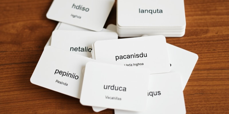 Spanish CH Words Flashcards