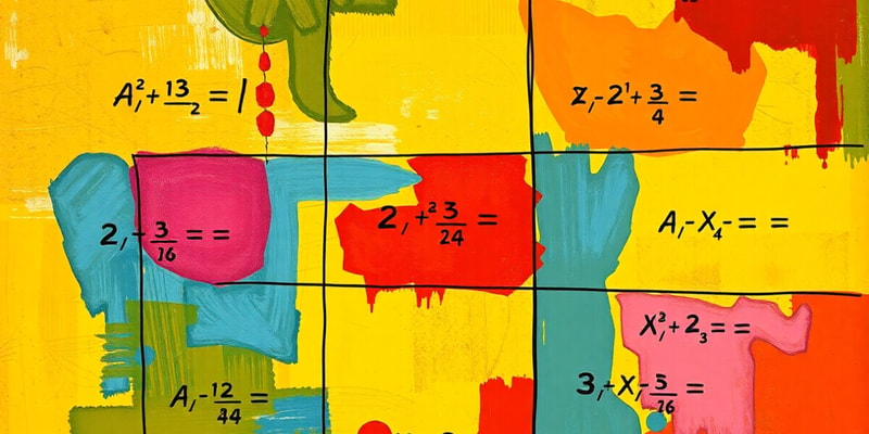 Algebra Fundamentals and Operations Quiz