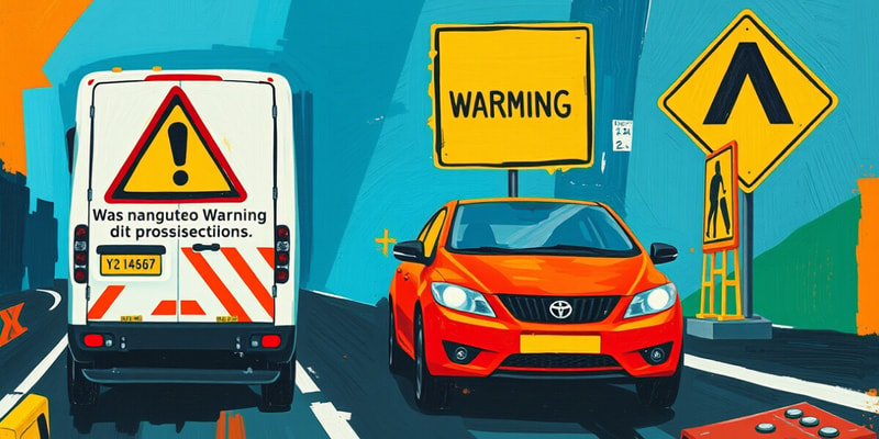 Road Traffic Offences and Warnings Quiz
