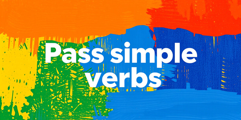 Past Simple Irregular Verbs Quiz