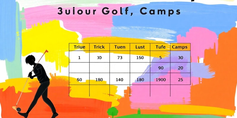 Junior Golf Camps Overview