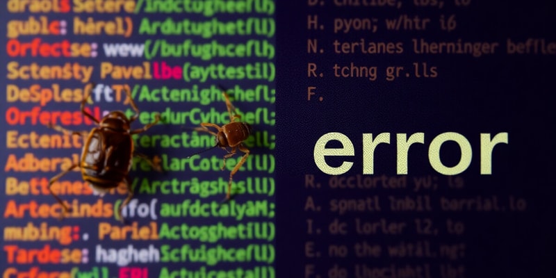 Understanding Bugs and Errors in Programming