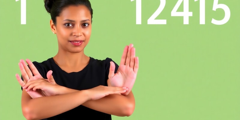 Learning ASL Numbers 1-15