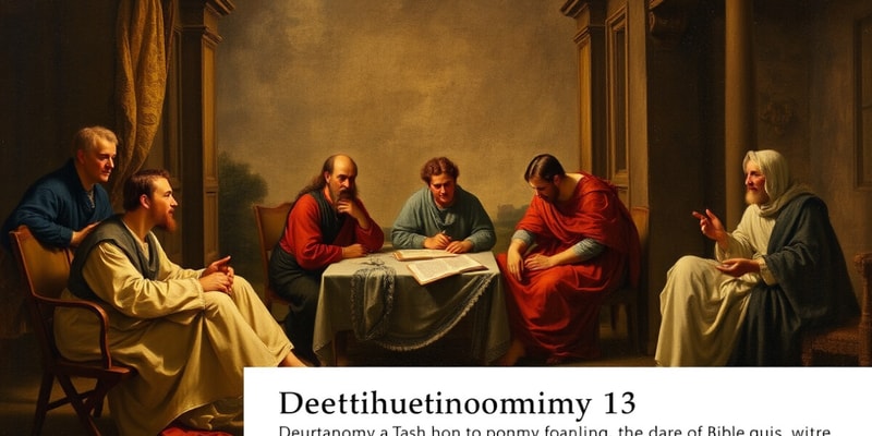 Deuteronomy 13 - Flashcard Quiz