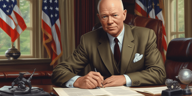 Dwight D. Eisenhower Presidency Quiz