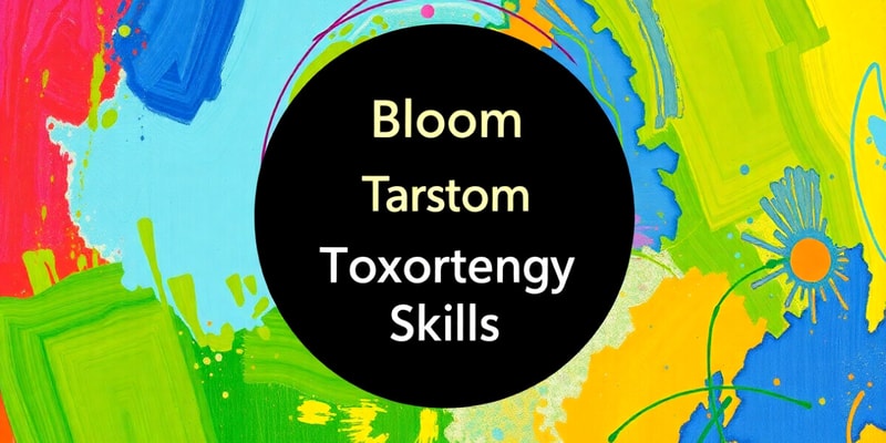 Bloom's Taxonomy and Competency in Education