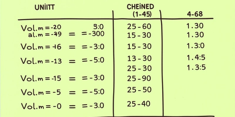 Volume and Weight Conversions Quiz