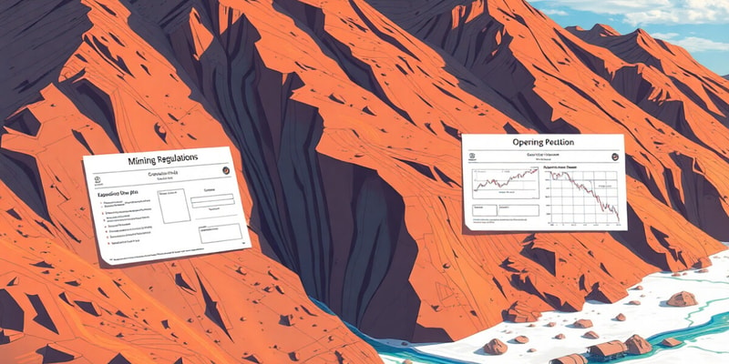 Mining and Exploration Operating Plans Overview