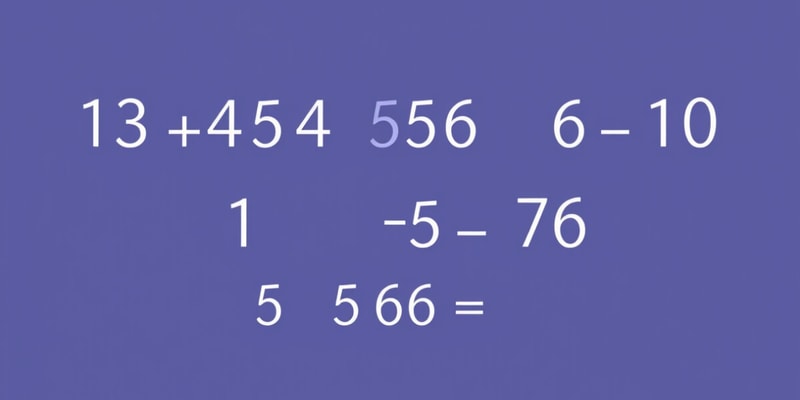 Real Number System Overview