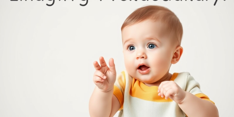 Language Development in Infants and Toddlers