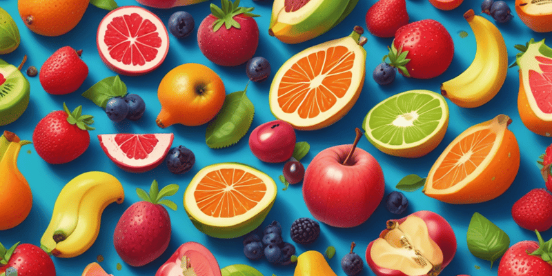 Benefits of Fruit Consumption Quiz