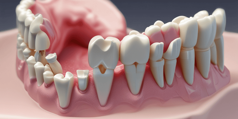 Dental Prostheses Fabrication: Wax Patterns