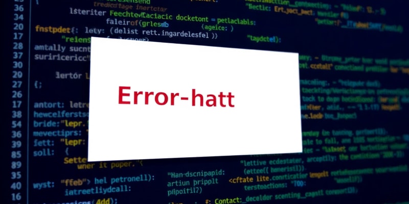 Programming Concepts I: Errors and Exceptions