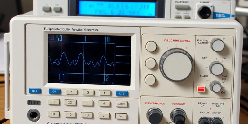 Electronics Lab: Function Generators & Oscilloscopes