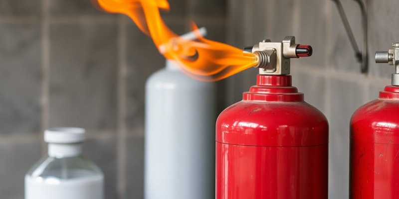 Flammable Materials and Fire Suppression