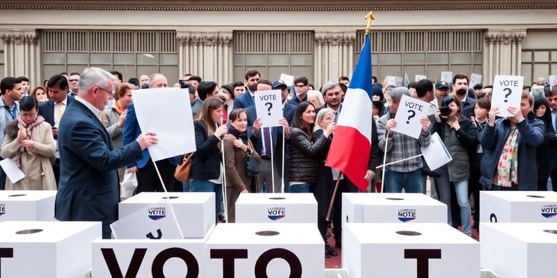 Démocratie et droits de vote en France