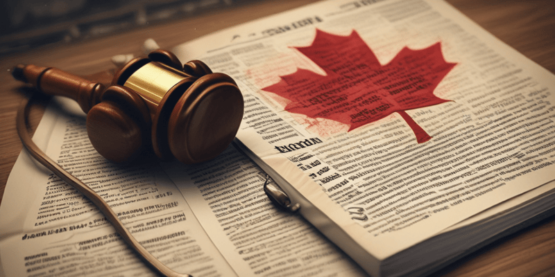 Criminal Code of Canada Section 25(4) and 35 Quiz
