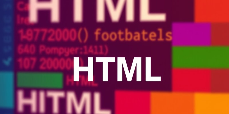 HTML Tags and Attributes