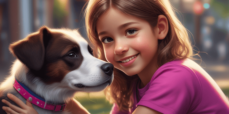 Little Girl and Stray Puppy Friendship Quiz