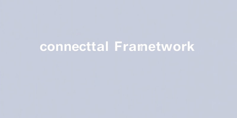 Conceptual Framework for Financial Reporting