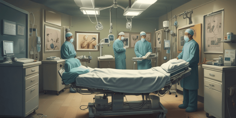 Chirurgie : La période préopératoire