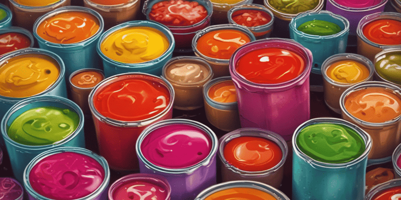 Classifying Various Types of Sauces
