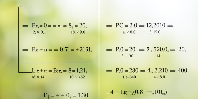 Chemistry Final Flashcards: Formulas & Equations