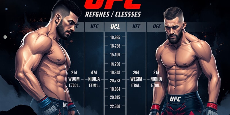 UFC Weight Classes Overview