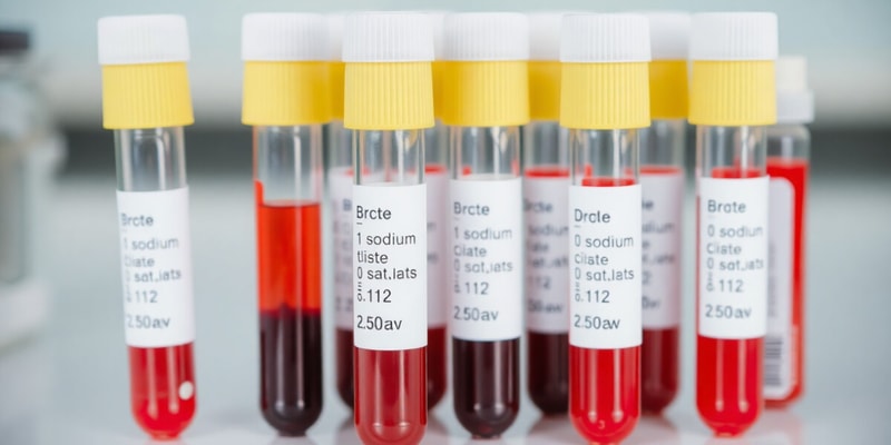 Blood Collection Tubes Quiz