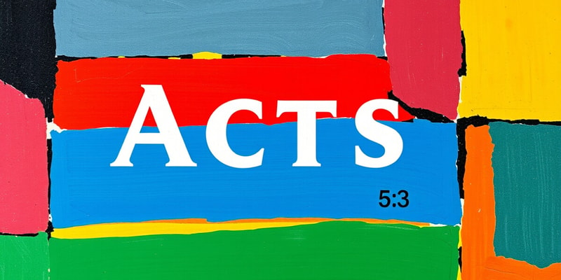 Understanding Acts 5:3 and the Definite Article