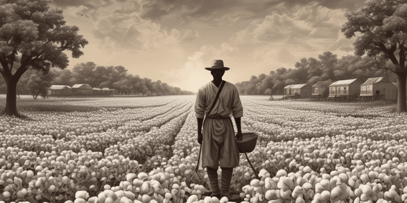 Cotton Boom and Slavery
