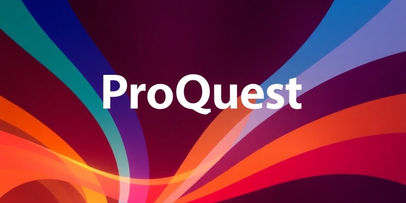 Accessing Documents via ProQuest