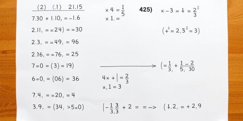 Algebra Factorization Rules Quiz