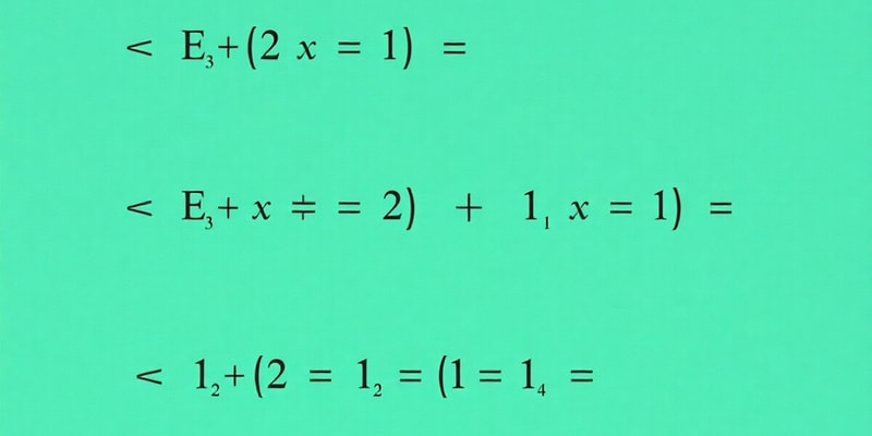 Algebra Class Quiz - Expressions and Operations