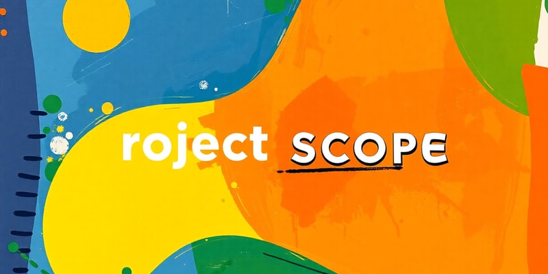 Project Management Scope and Charter