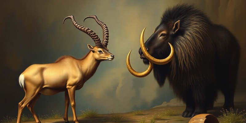 Extinct Species: Pyrenean Ibex and Mastodon