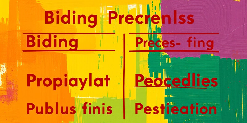 Licitação: Propostas e Lances