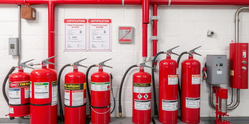 Section 58: Fire extinguishing systems, issuance of certificates for installation and servicing