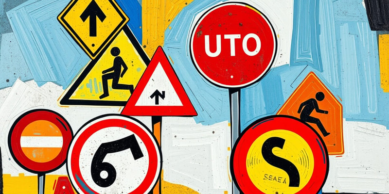 Traffic and Road Signs Vocabulary